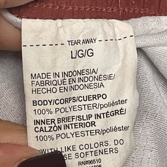 Under Armour Women Large Terra Cotta Burnt Orange Athletic Running Yoga Shorts - Picture 9 of 9